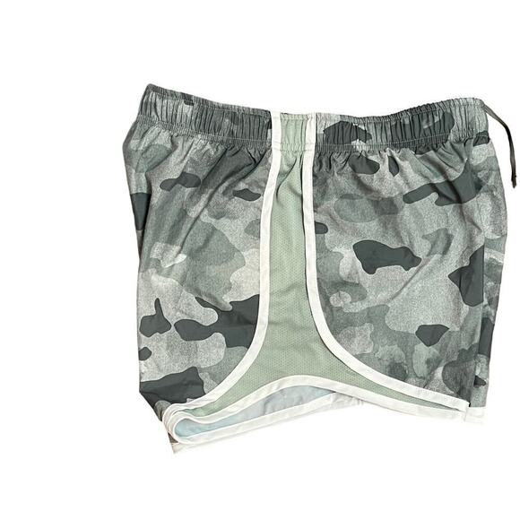 NEW! Women's Nike Running/performance Shorts. Dri-Fit. Sz. Small. Greenish/Grey - Picture 4 of 5